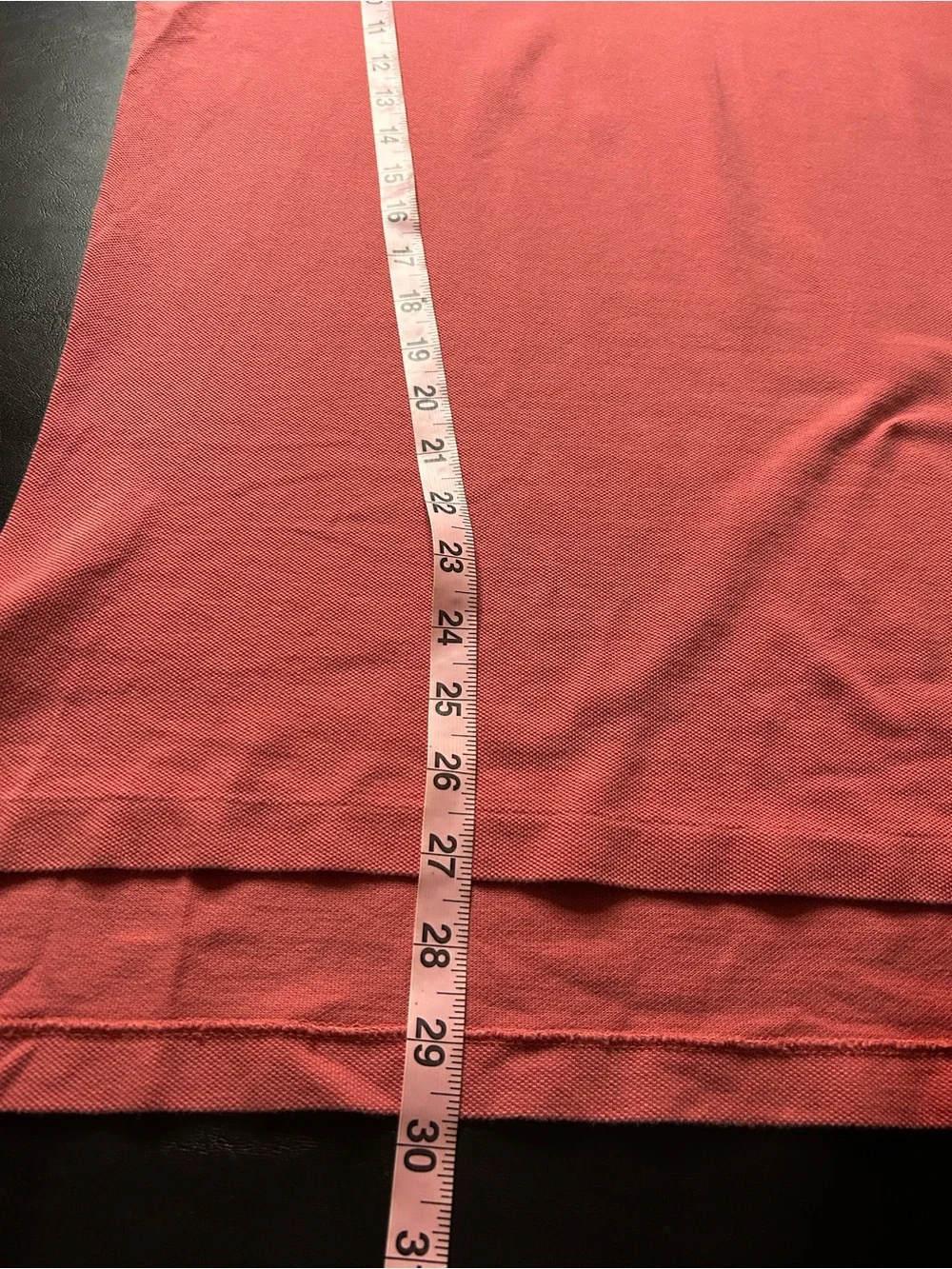 Ralph Lauren Polo Shirt in Coral Pink with Navy Pony